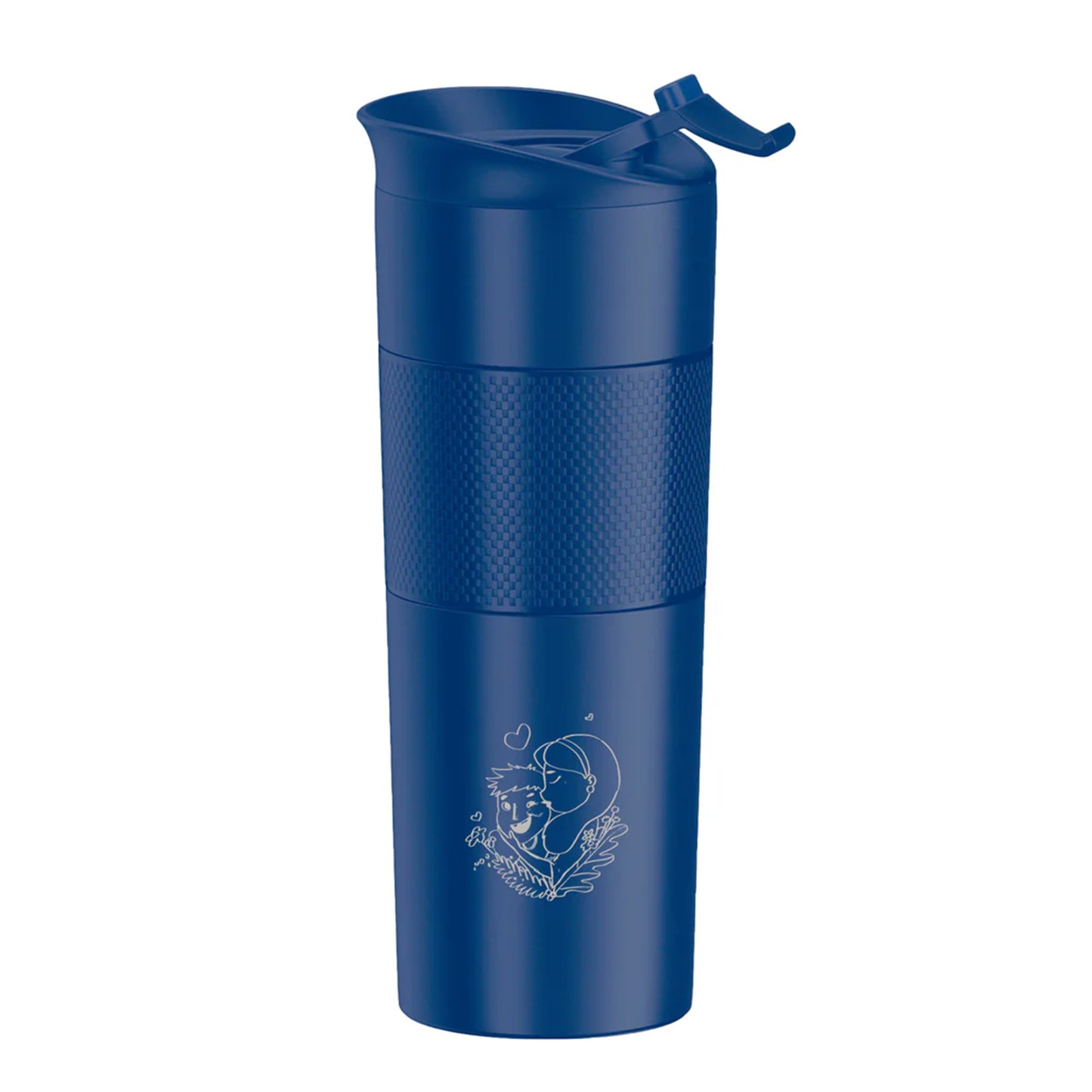 Mother's Day Thermos 500ml - Black Double Wall Travel Mug Set 2