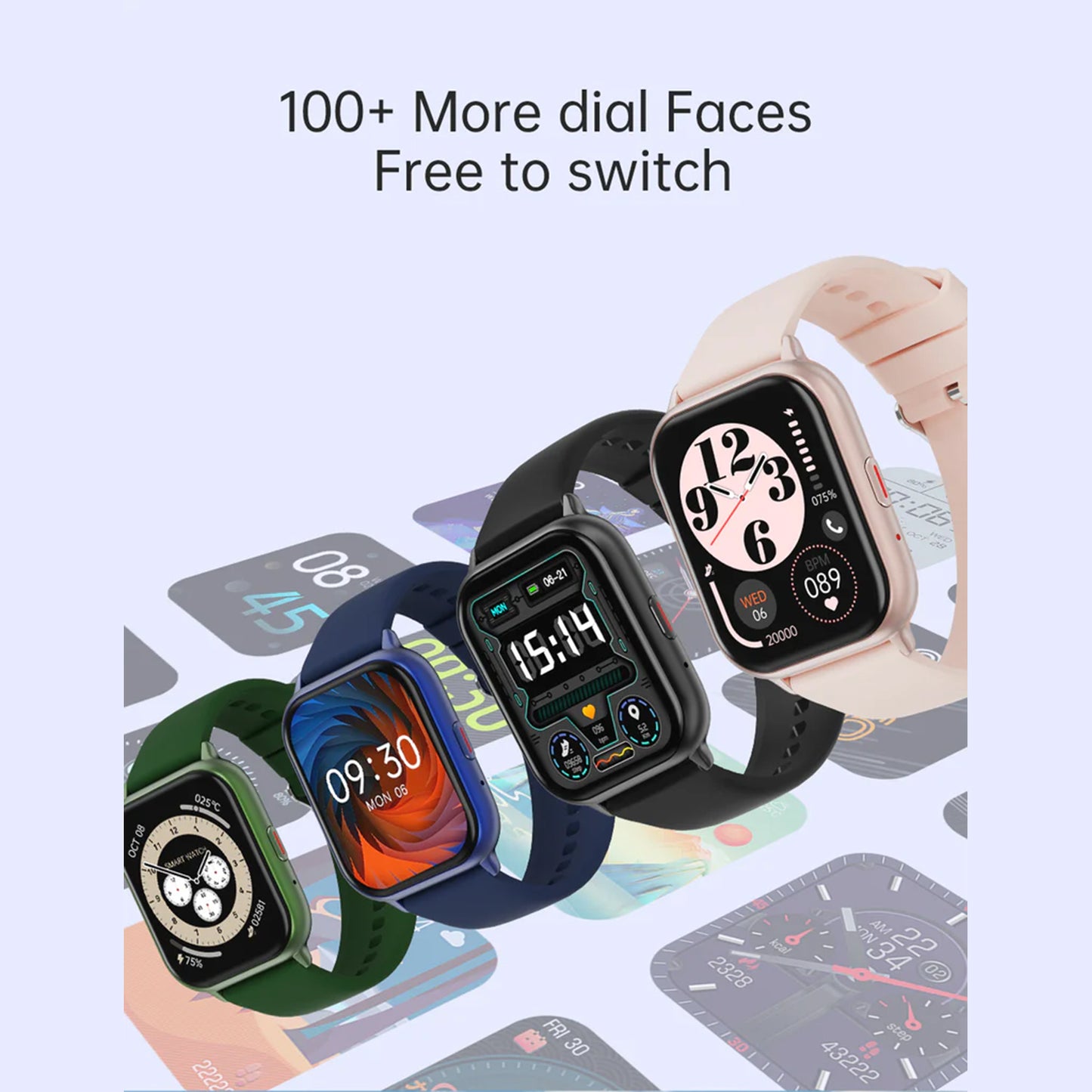 Electrox Smartwatch with Sports Functions - Blood Pressure Monitor T17F