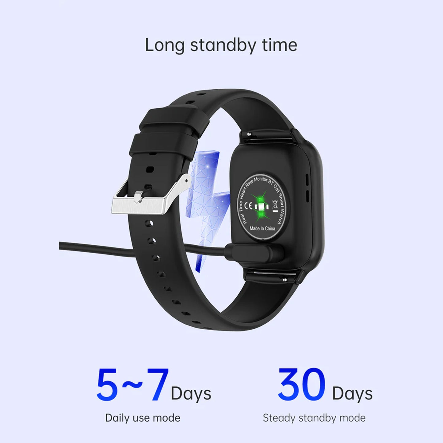 Electrox Smartwatch with Sports Functions - Blood Pressure Monitor T17F