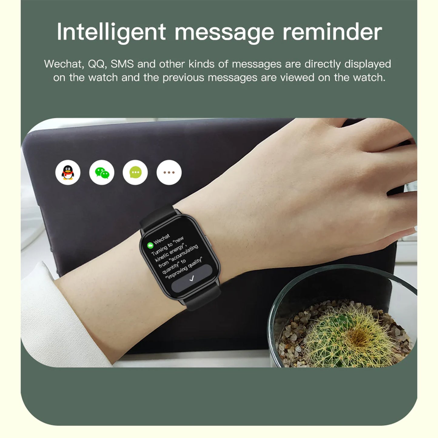 Electrox Smartwatch with Sports Functions - AI Assisted Black T19F