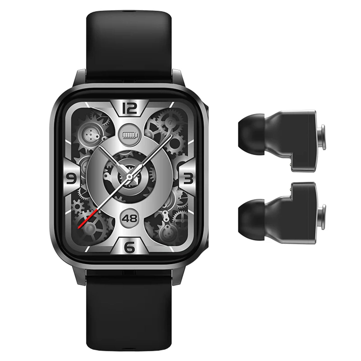 Electrox Smartwatch with TWS Earbuds - Fitness Tracker Black T22