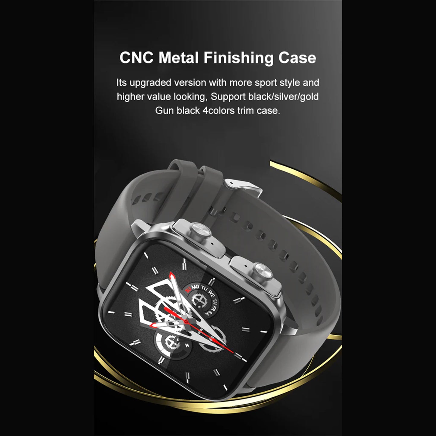 Electrox Smartwatch with TWS Earbuds - Fitness Tracker Black T22