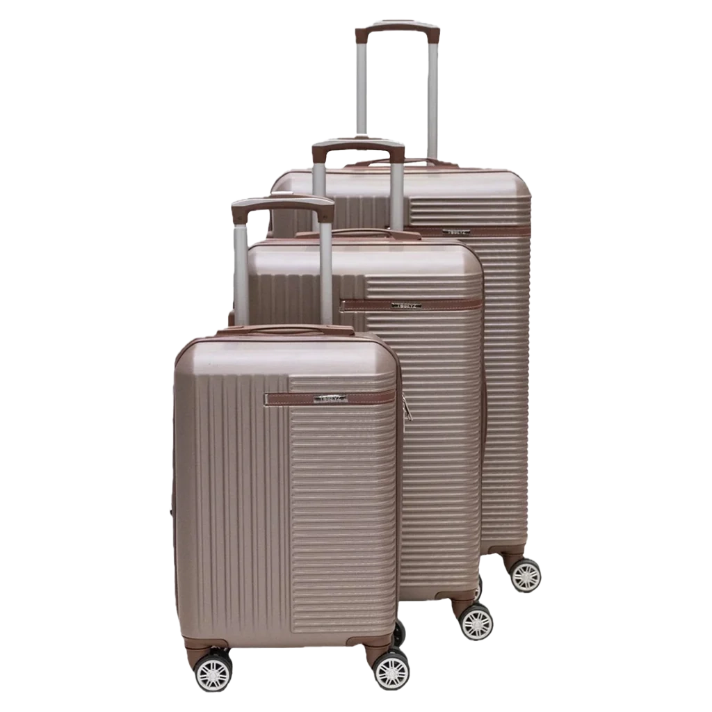 Tobeyz Premium Quality Luggage Set - 3-Piece Dark Grey Suitcase with Lock