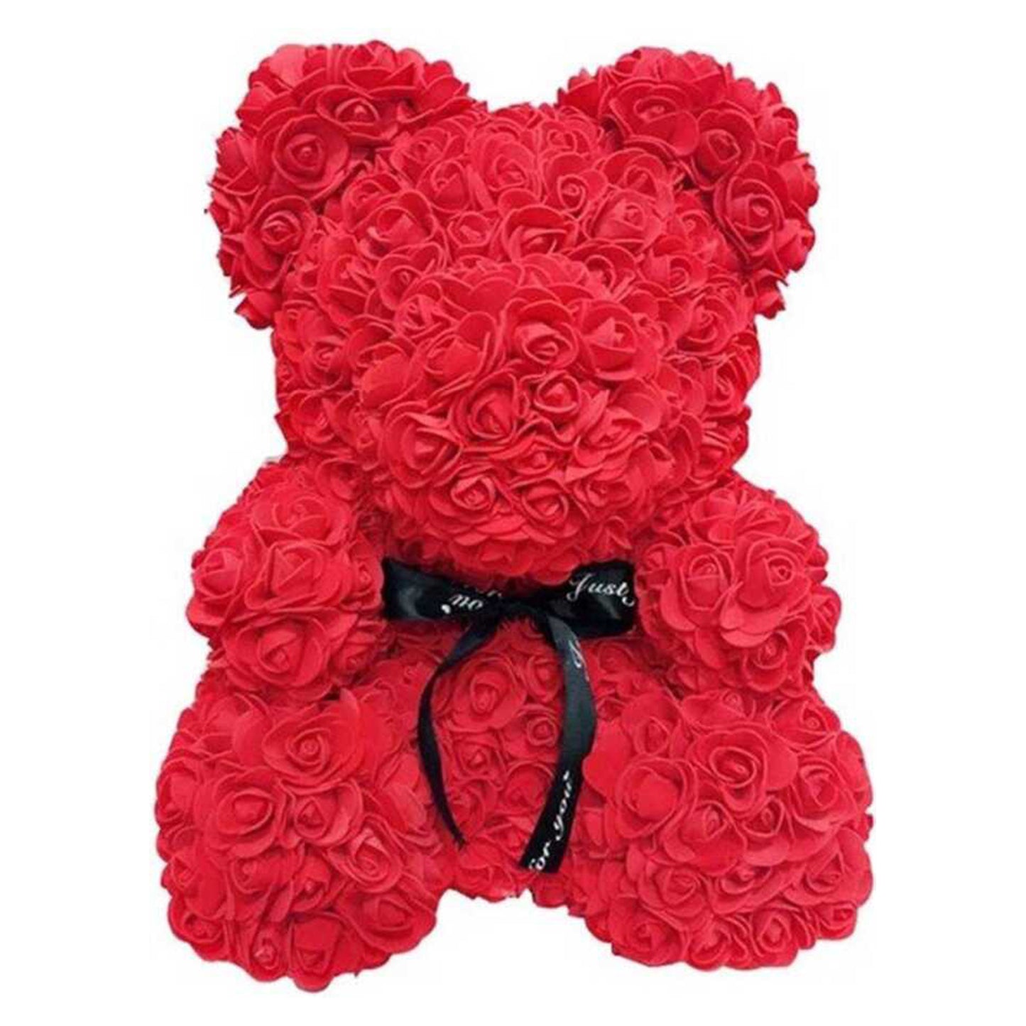 Artificial Flower in Glass Gift - Red with LED Lighting