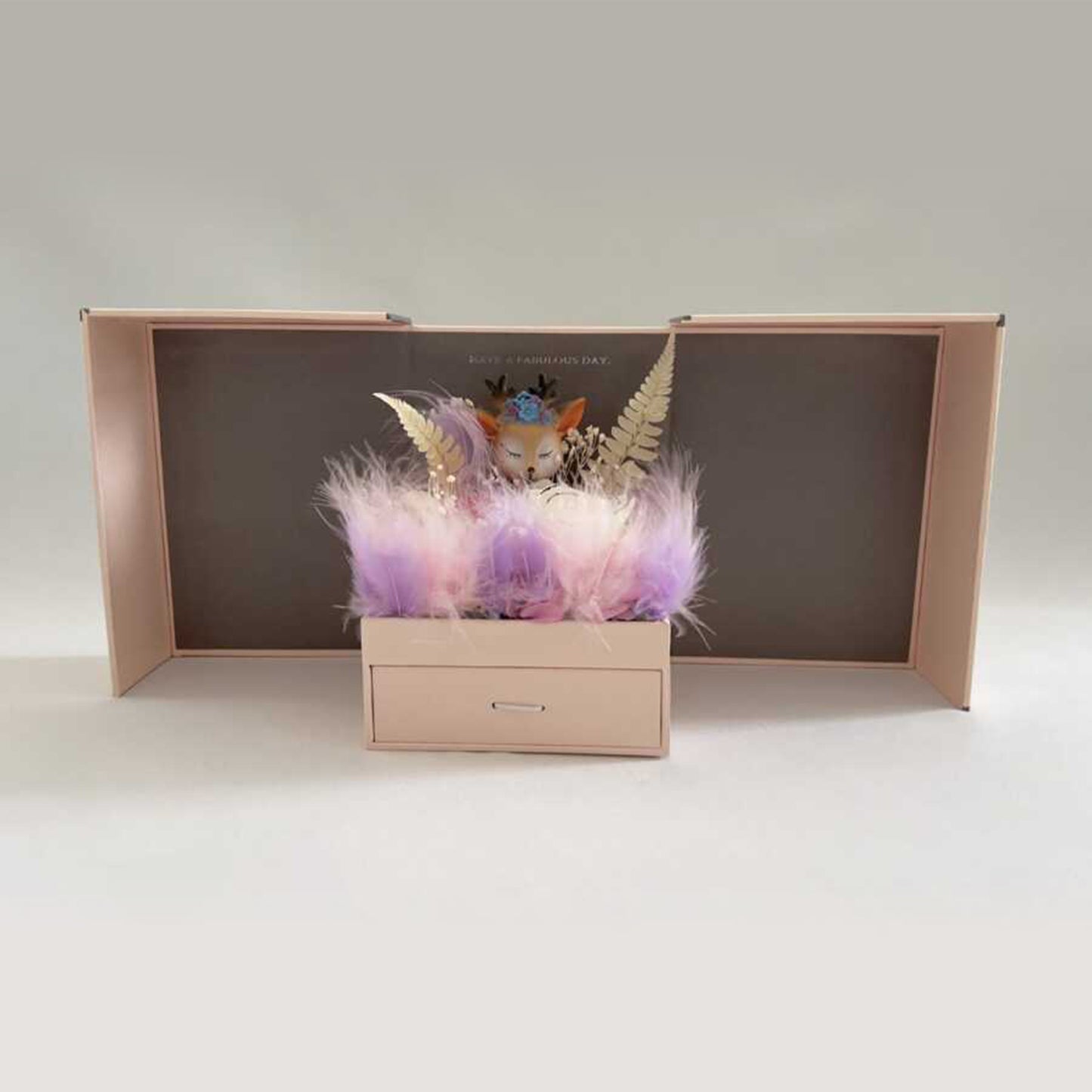 Real Roses in Pink Gift Box - Valentine's Mother's Day 2-3yr Preserved