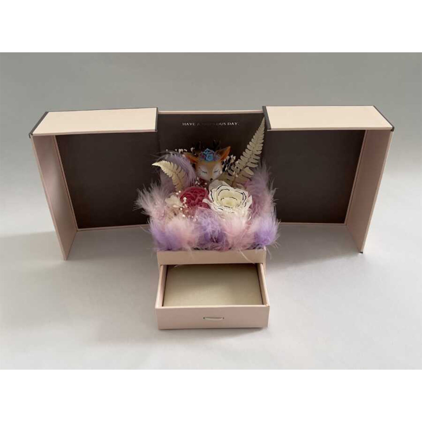 Real Roses in Pink Gift Box - Valentine's Mother's Day 2-3yr Preserved