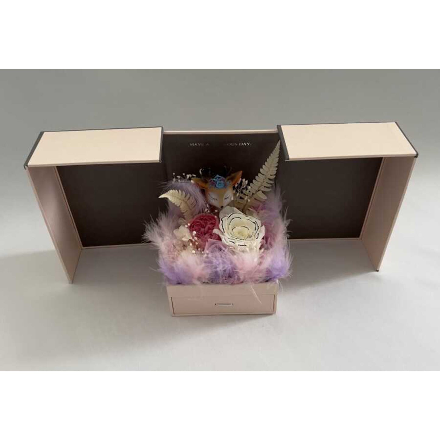 Real Roses in Pink Gift Box - Valentine's Mother's Day 2-3yr Preserved