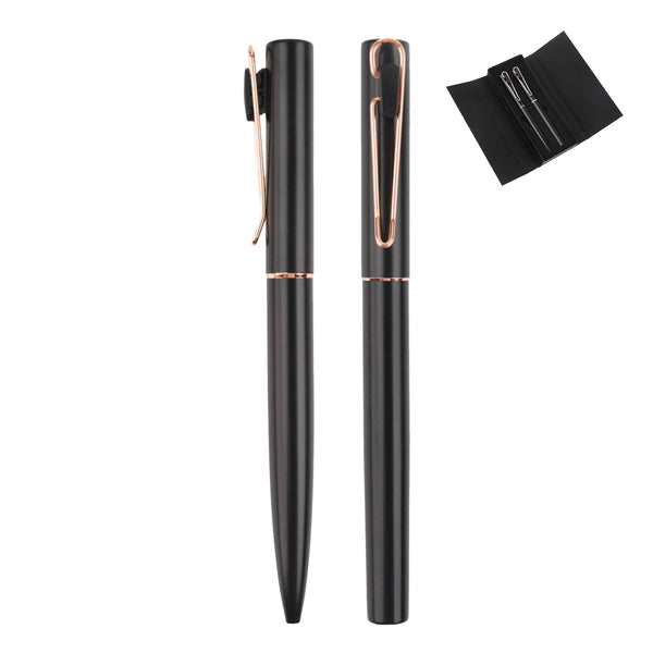 Pen Set - Ballpoint & Rollerball with Case Navy Ink 40608