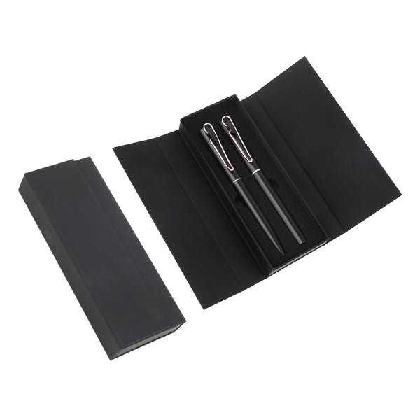 Pen Set - Ballpoint & Rollerball with Case Navy Ink 40608