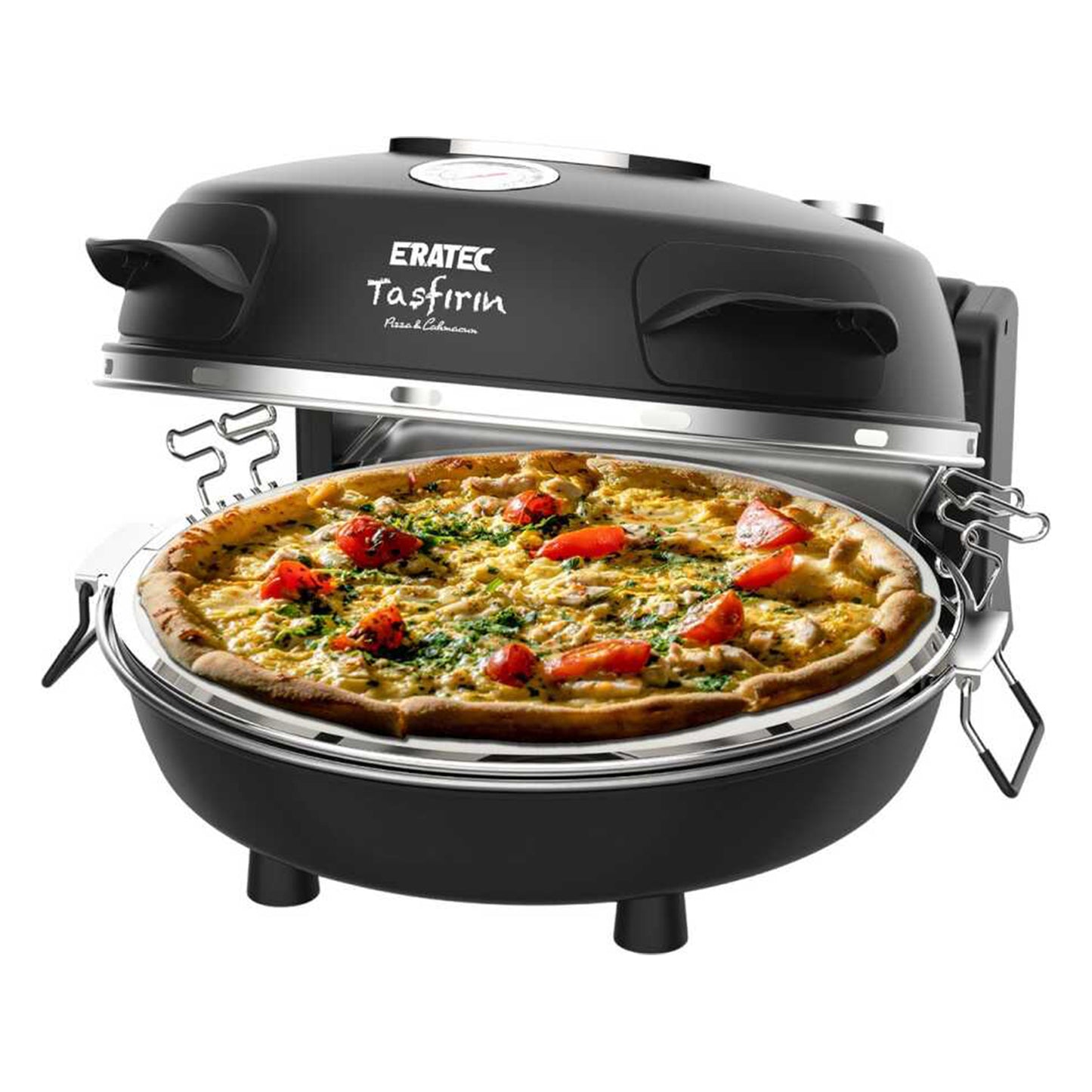 Eratec Traditional Stone Pizza Oven - New Model - Premium Wood Fired Brick Oven for Outdoor Cooking