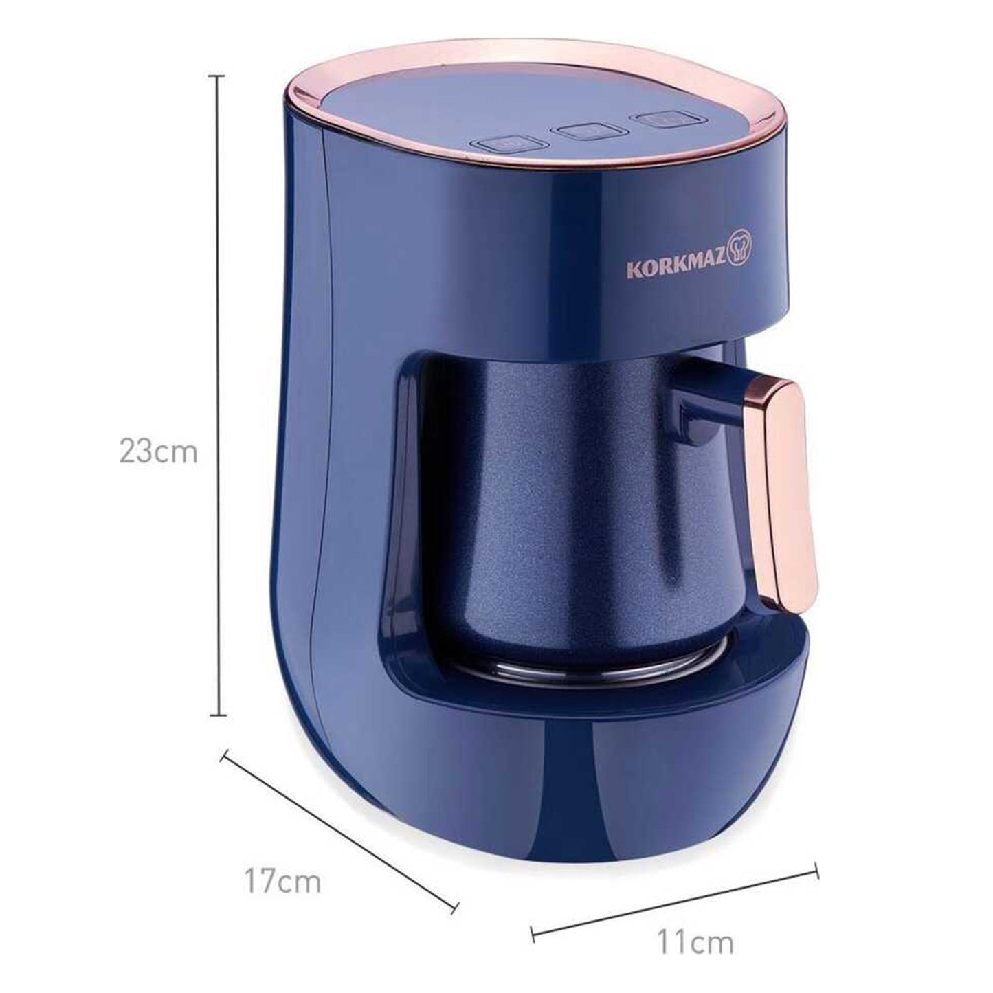 Korkmaz Azura Authentic Turkish Coffee Machine - Espresso Machine Azure Blue