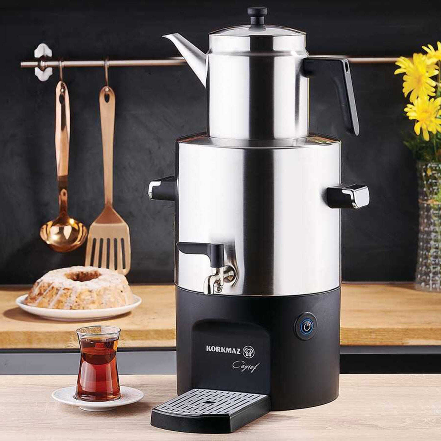 Korkmaz Çayşef Home Samovar - Office & Kitchen Ideal
