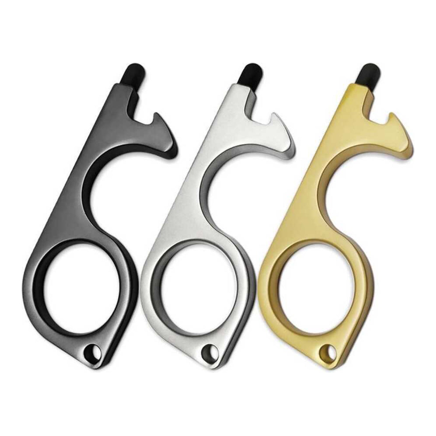 No Touch Key Gold - Contactless Door Opener - Antibacterial Keychain