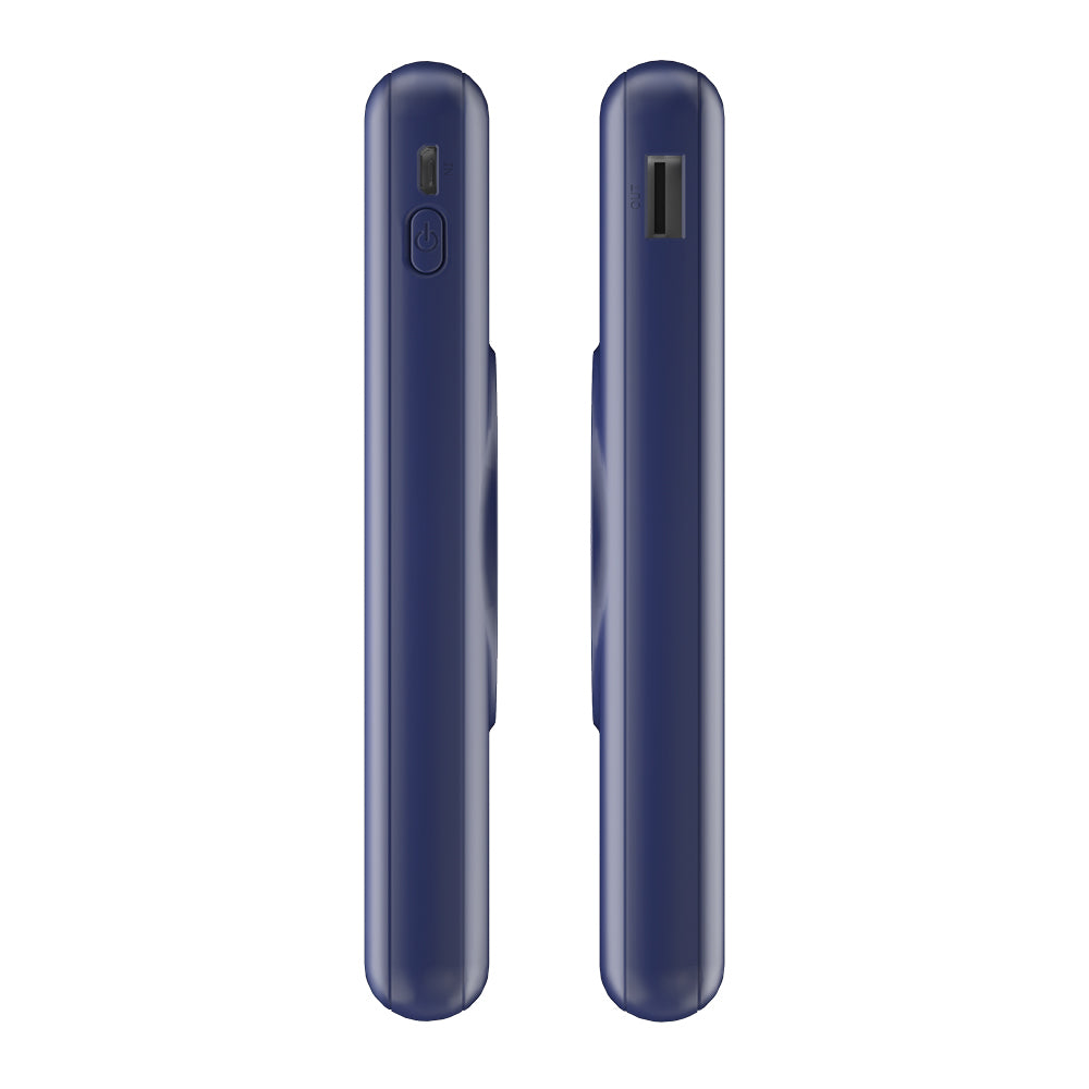 10,000mAh Power Bank with 22.5W & 15W Wireless Charging - Blue Portable Charger