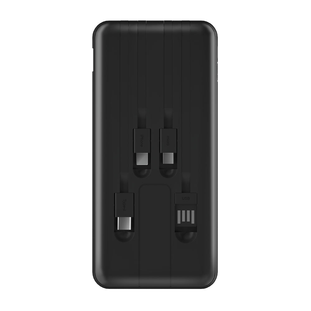 10,000mAh Power Bank with 22.5W & 15W Wireless Charging - Black Portable Charger