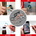Promohigh No Touch Sleutelhanger met Dop - 3-Pack Touchscreenvriendelijk