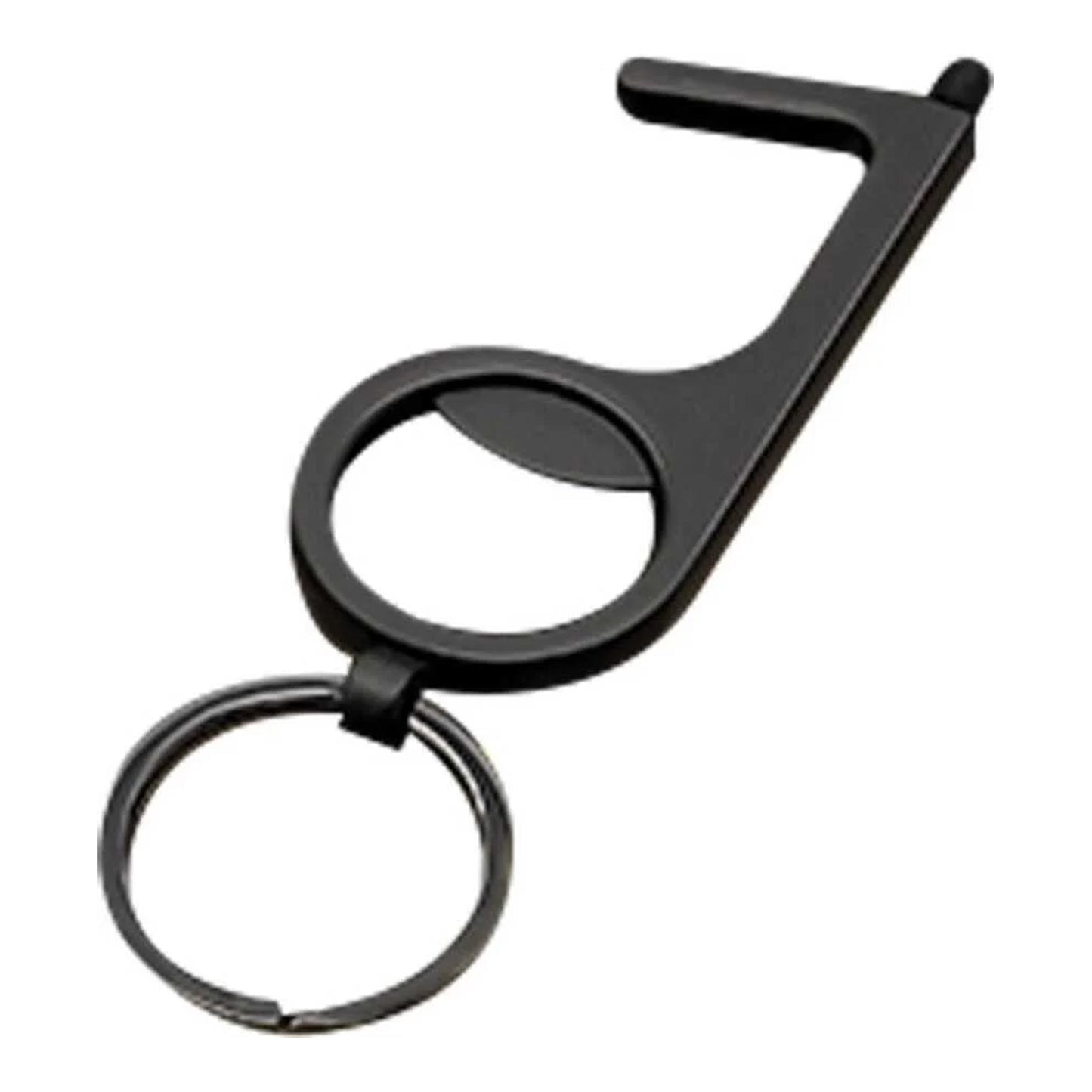 Promohigh No Touch Keychain Black - Touchscreen Friendly Tool