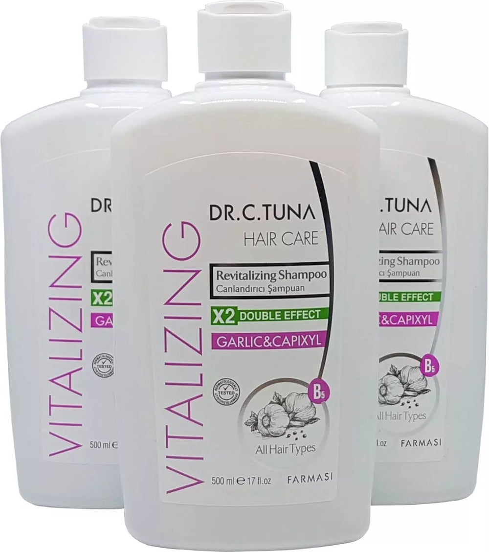 Farmasi Dr. C. Tuna knoflookshampoo · 2 × 500 ml