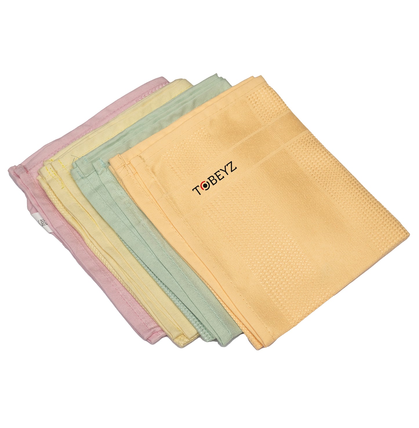 Tobeyz Premium Microfiber Cloths Set - 4-Pack Cleaning Towels 42x70cm