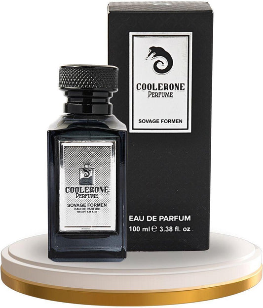 Coolerone Sovage for Men Parfume - Citrus &amp; Woody Fragrance with Mandarin, Tonka Bean &amp; Sandalwood, 100ml Premium Men's Cologne