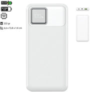 Electrox Batterie externe · 10.000 mAh · Blanc