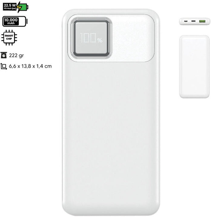Electrox Powerbank · 10.000 mAh · Wit