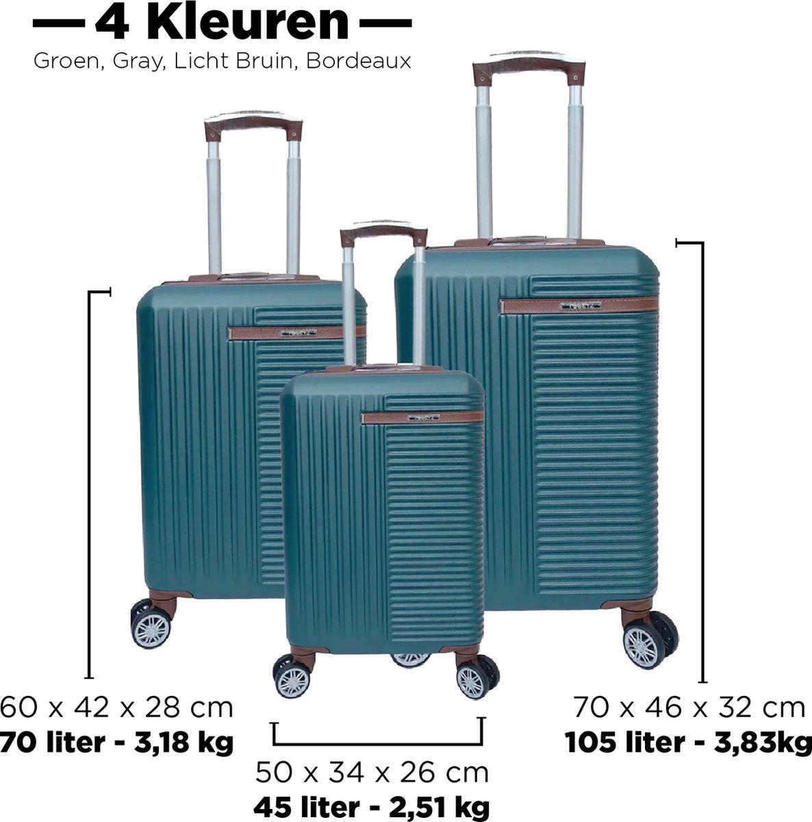 TOBEYZ Suitcase Dark Gray Hand Luggage Medium Rollable on 4 Wheels Sturdy ABS Lightweight Trolley