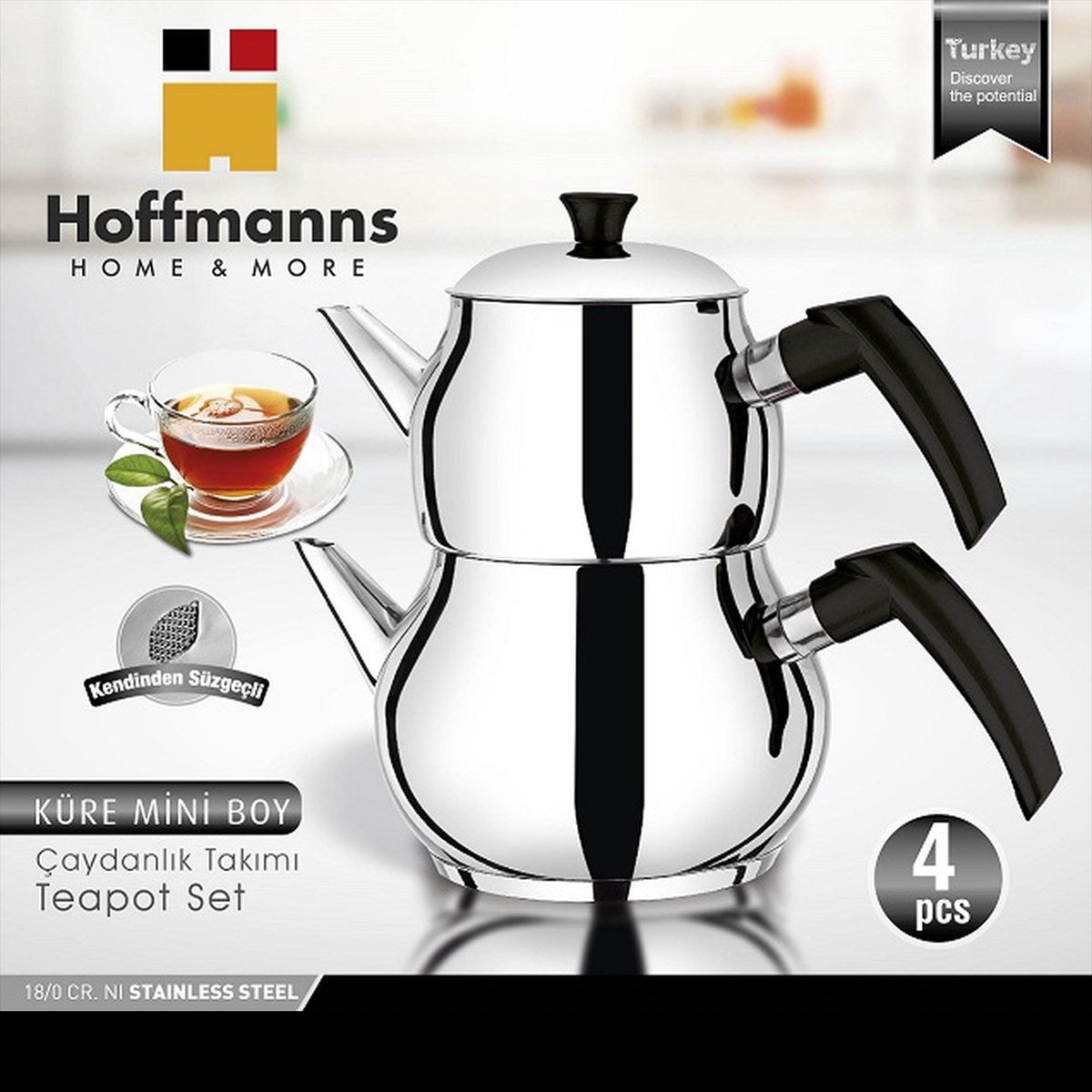 Hoffmanns Teekanne · 1,2 + 2,0 L