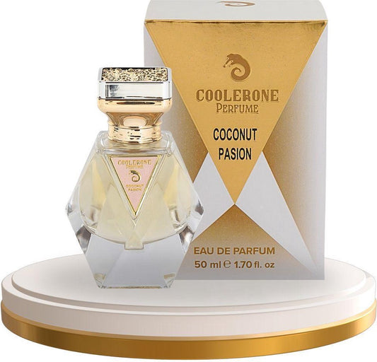 CoolerOne Coconut Passion Woman Parfume - Warm Sands &amp; Endless Beach Days, 50ml Tropical Eau de Parfum for Summer Vibes &amp; Vacation Dreams