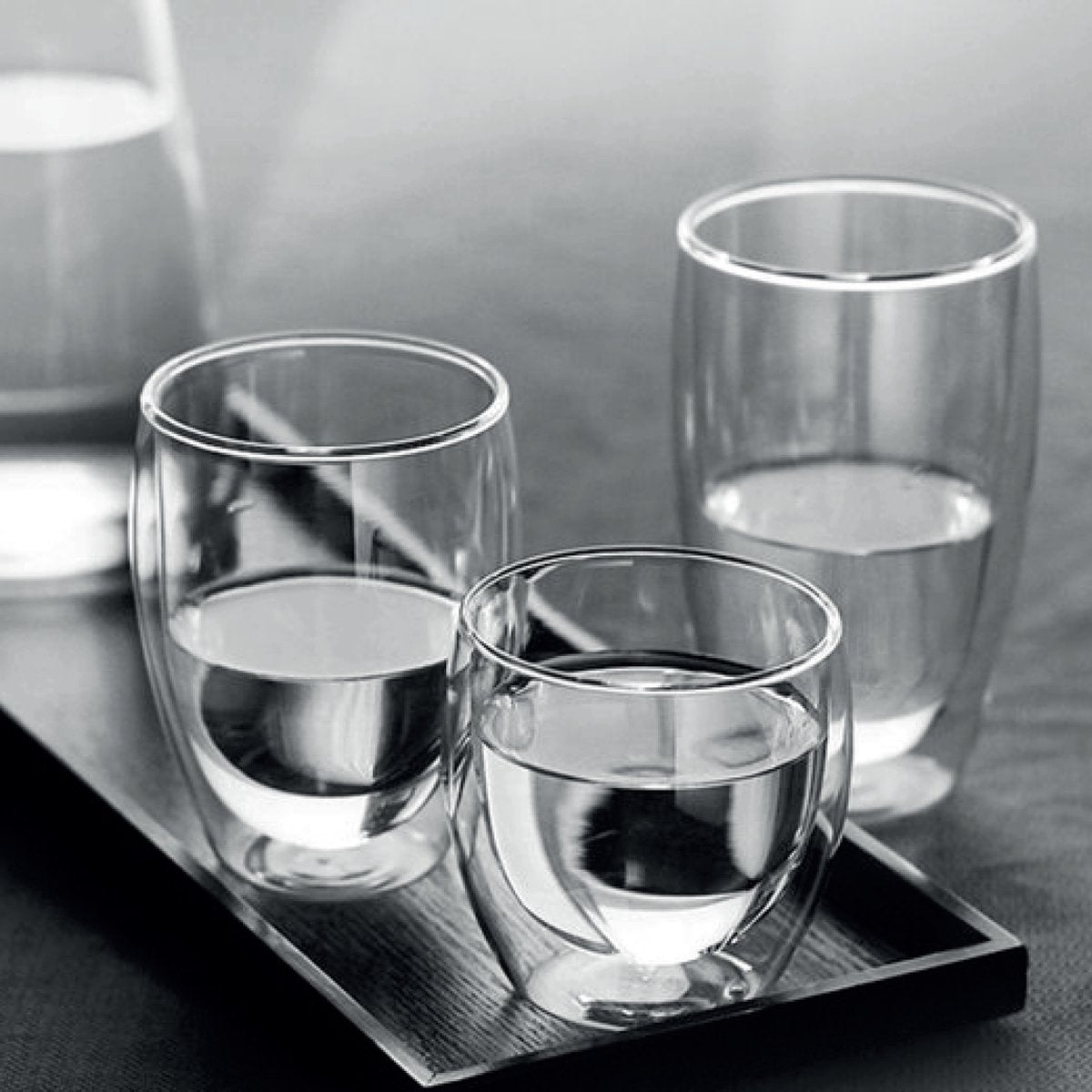 Premium 6-Piece Double-Walled Coffee Glasses Set 350ml - Borosilicate Glass Cappuccino Latte Thermal Insulated Drinking Glasses