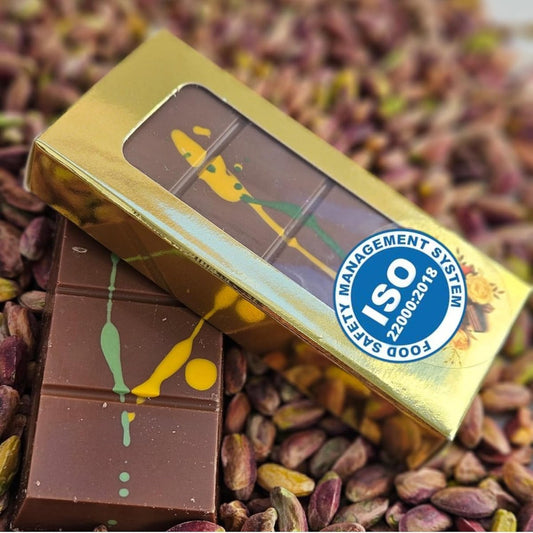 Luxury Bites Dubai Chocolate 100g Handmade Belgian Chocolate Pistachio Kadayif