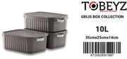 Stapelbare opbergboxen 10L