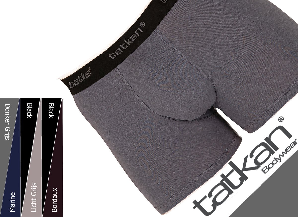 Underwear Men Modal Boxer Shorts Premium Men's Underwear Modal Boxer Shorts Normal Fit Size XL 6-Pack Black Dark Grey Navy Bordeaux Light Grey