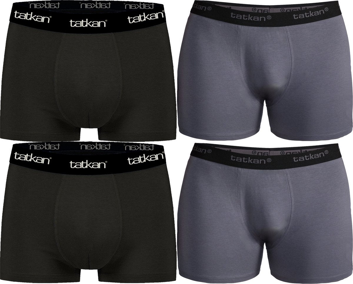 Underwear Men Modal Boxer Shorts Premium Men's Underwear Modal Boxer Shorts Normal Fit Size XL 4-Pack 2x Black 2x Dark Grey