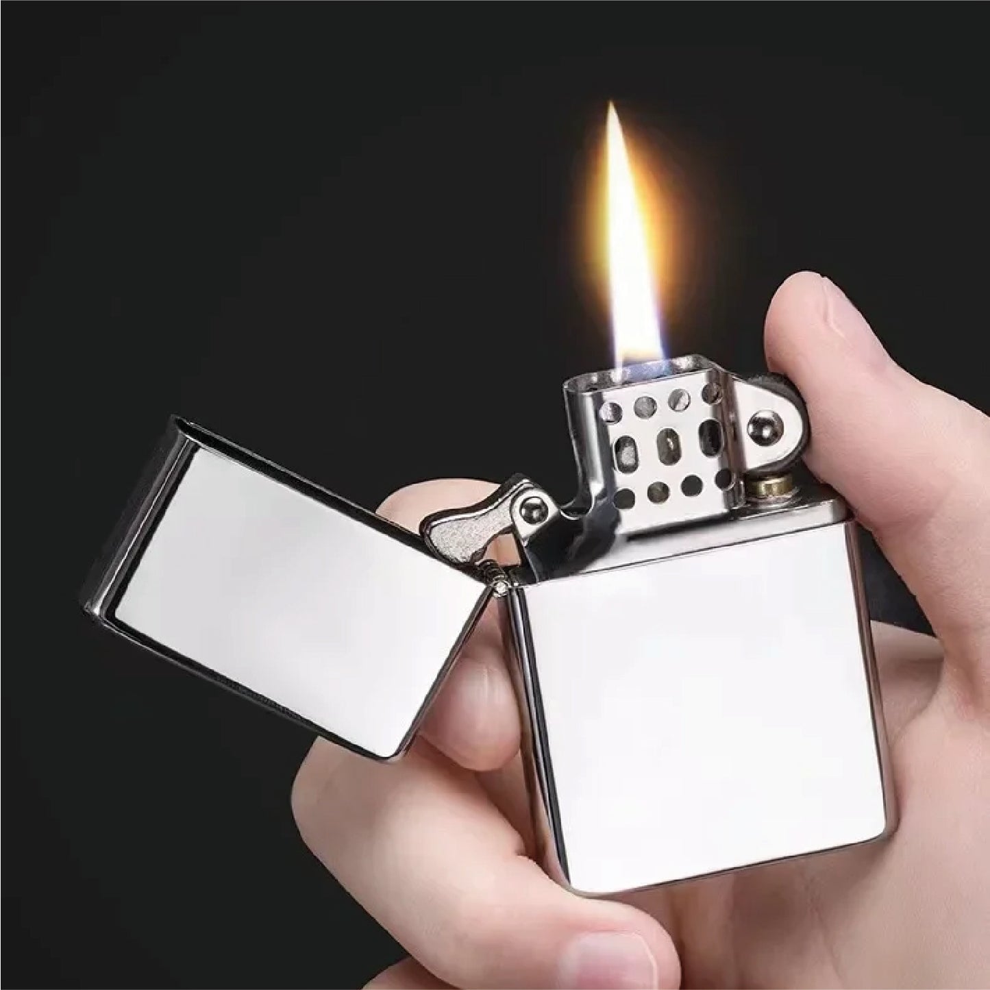 Gepersonaliseerde Aanstekers - Metaal Butane Aansteker - Aansteker Graveren met Logo en Tekst - Eigen Ontwerp - Gepersonaliseerd Cadeau - Winddichte Aansteker - Laser Graveren Zippo Aansteker-55020