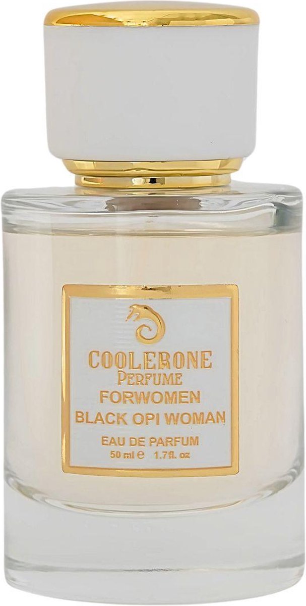 CoolerOne Black Opi Woman Perfume - Warm &amp; Sweet Gourmand Fragrance with Black Coffee, White Flowers &amp; Vanilla - 50ml Luxury Scent Experience