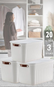 Stapelbare opbergboxen 20L