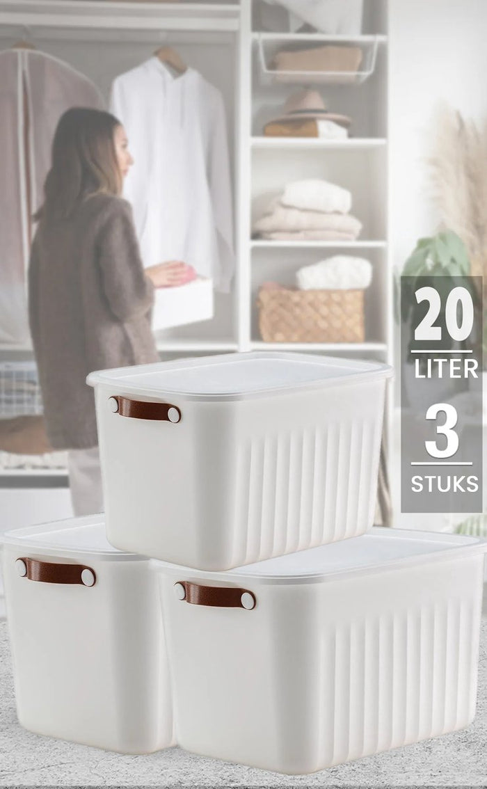 Stapelbare opbergboxen 20L