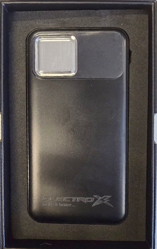 Electrox Premium Powerbank 10000 mAh in Black - 22.5W Fast Charging Technology with USB-A &amp; USB-C Ports, Universal Compatibility for Complete Mobile Power Solutions