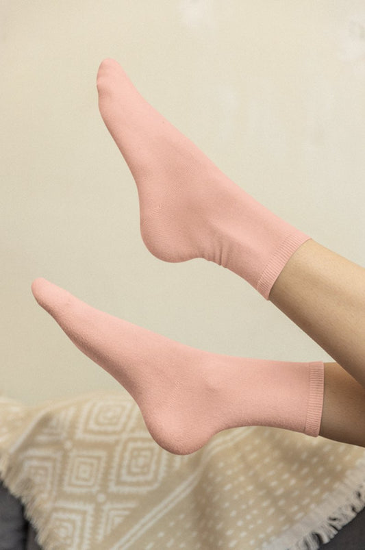 Premium Quality Bamboo Socks 80% - 3 Pair Set in Rose Color - Size 43-46 - Seamless Anti-Sweat Unisex Socks for Ultimate Comfort &amp; Freshness