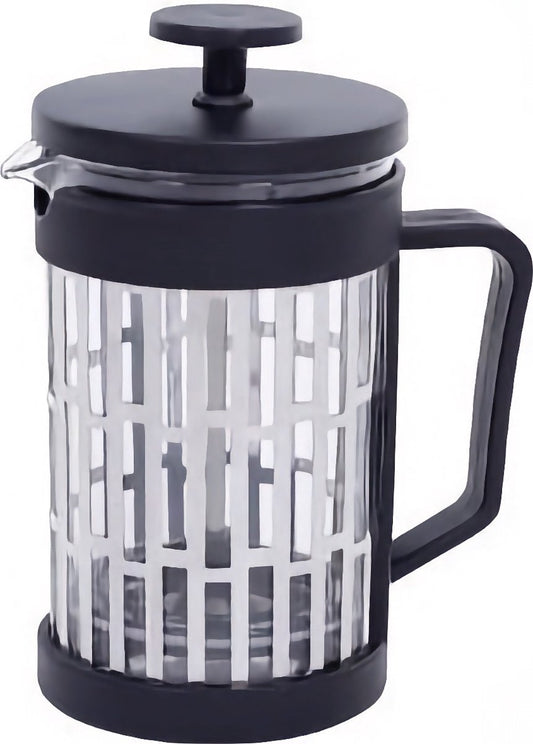 TOBEYZ Premium French Press Cafetiere - 720 ml koffie- en theezetapparaat van borosilicaatglas met roestvrijstalen filter, hittebestendig ontwerp en professioneel zetsysteem 