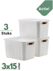 Tobeyz Stapelbares Aufbewahrungssystem · 6 × 15 L