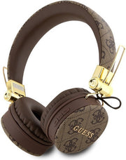 Guess Draadloze koptelefoon · 4G Metal · Bruin