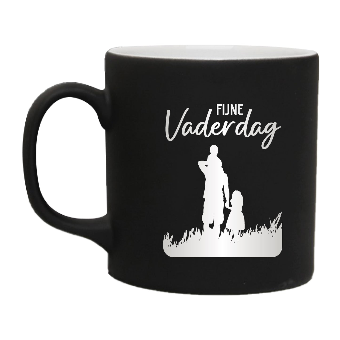 Vaderdag Koffiemok - Gepersonaliseerde Keramiek Mok - Zwart - 300 ml - Vaderdag Mok - Cadeau Vader - Mok Papa - Verjaardag Cadeau - Cadeau voor Papa