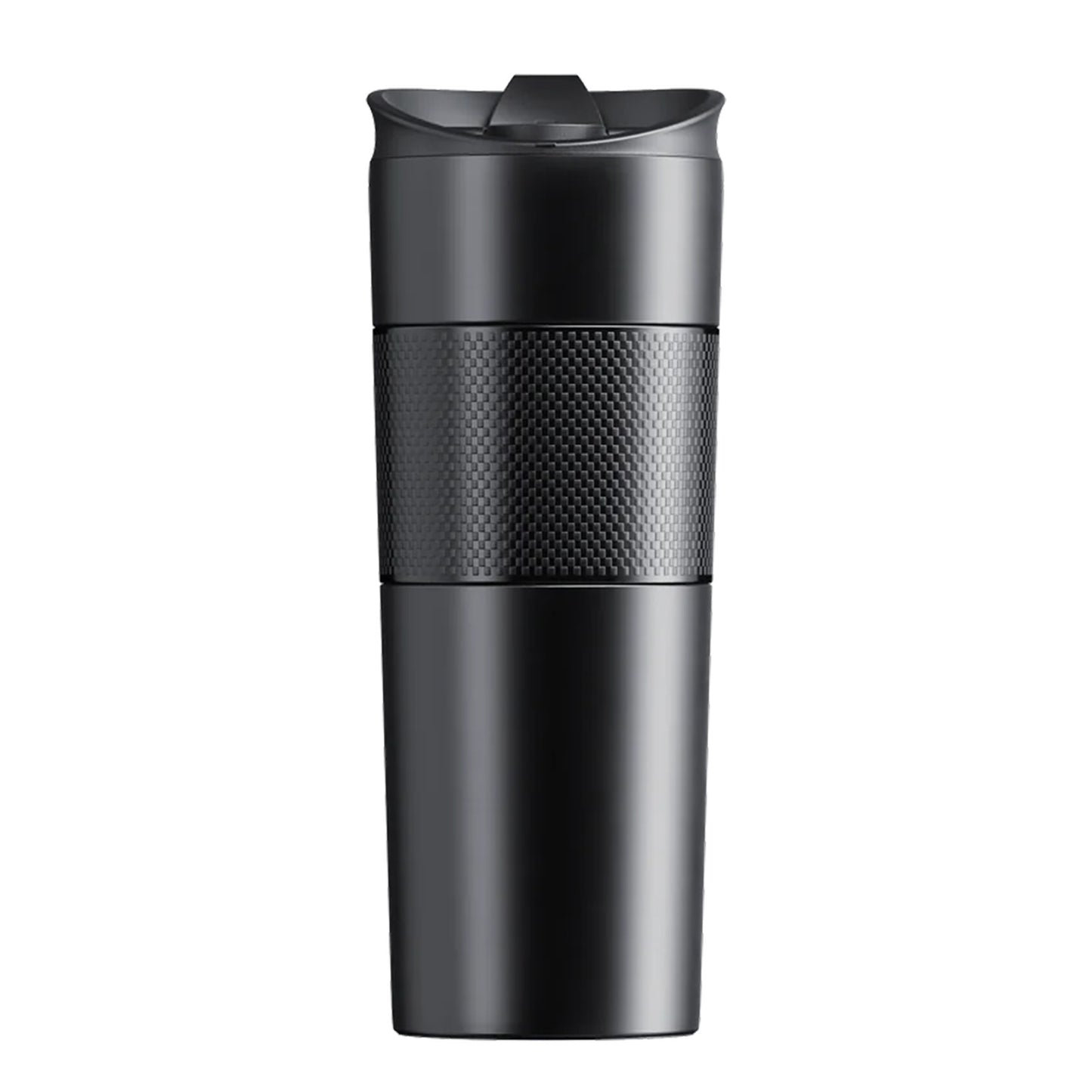 Thermosfles 500ml - Thermoskan - Thermosbeker - Dubbelwandig - Travel Mug - Zwart