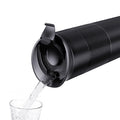 Thermos 500ml - Zwarte reisbeker met dubbele wand