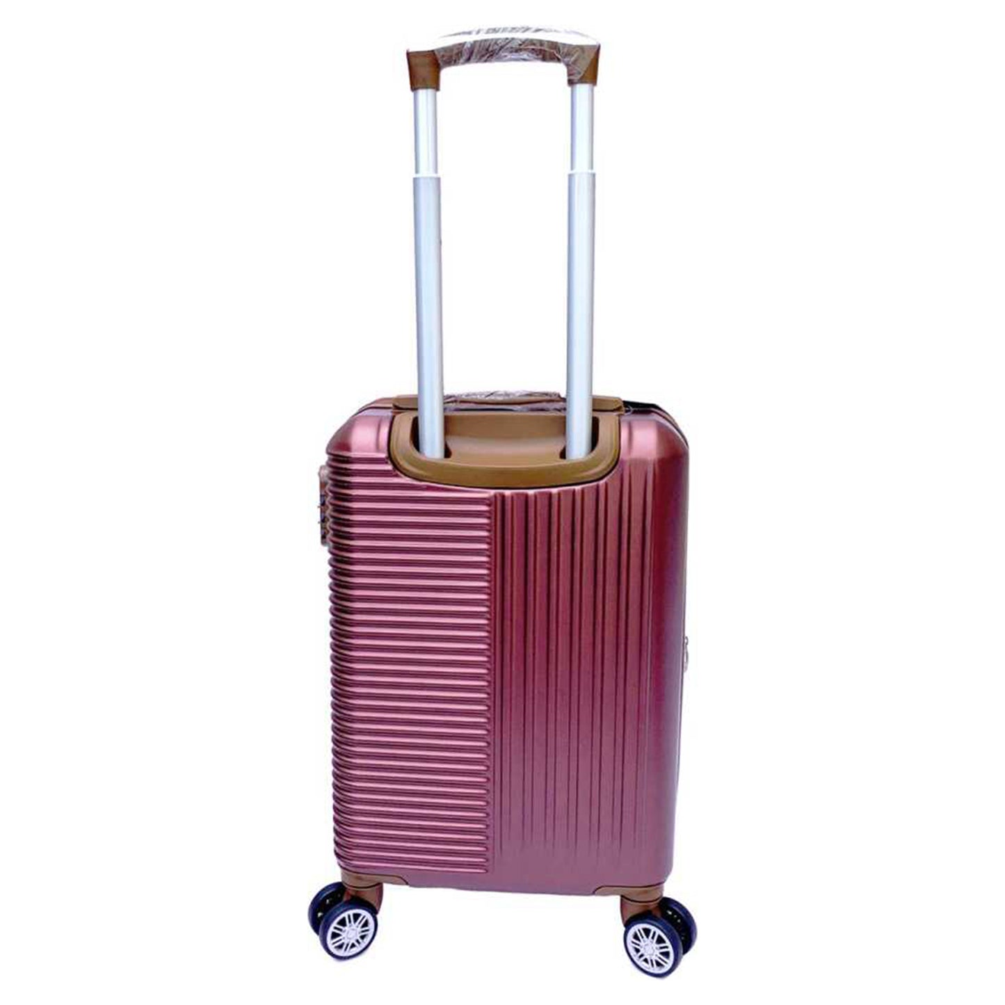 Tobeyz - Premium Kwaliteit Kofferset met Hoesje - 3 Delige Bordeaux Reiskoffer - Bagageset - Bordeaux Handbagage en Grote Koffer - 4-Wielen Rijden - Stevig ABS - Lichtgewicht - Bordeaux Handbagage Koffer met Slot