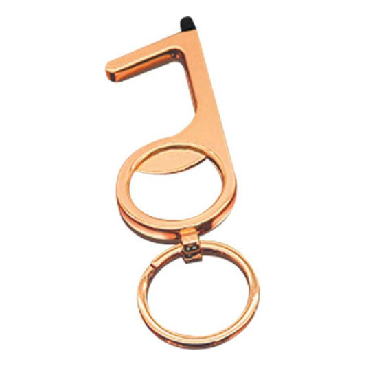 Promohigh Sleutelhanger/Flesopener - Rose | Contactloos key | No Touch Key | No contact Hands Off | Touchscreen vriendelijk | Handige Tool | Multifunctioneel | Openen zonder aanraak | Handsfree