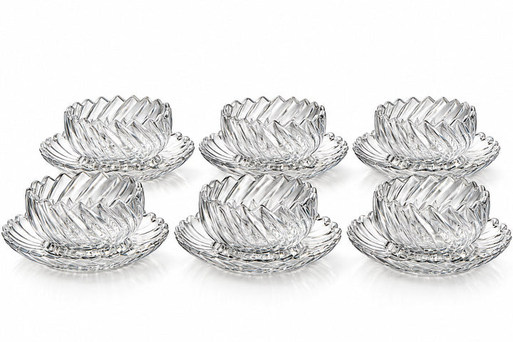 Tobeyz glazen serveerschaaltjes · Helder glas · Set van 6