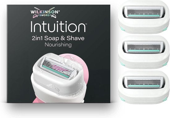 Wilkinson Sword Intuition Soap & Shave Nourishing – 3 navulmesjes